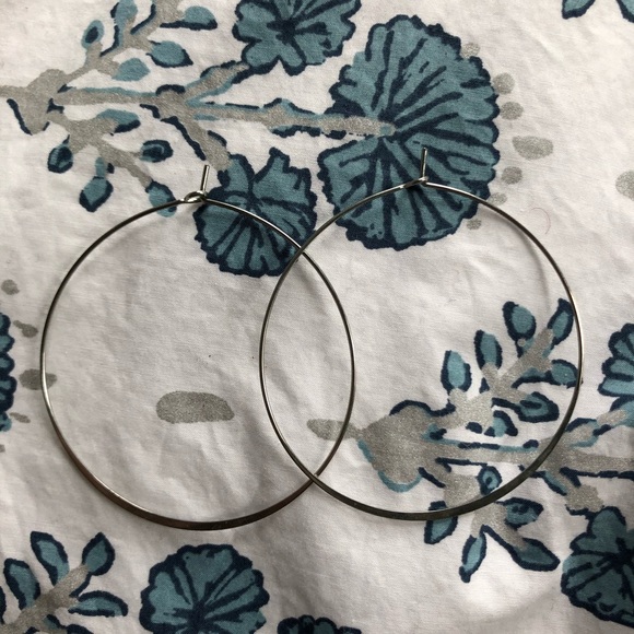 Delicate Silver Hoops - Picture 2 of 5